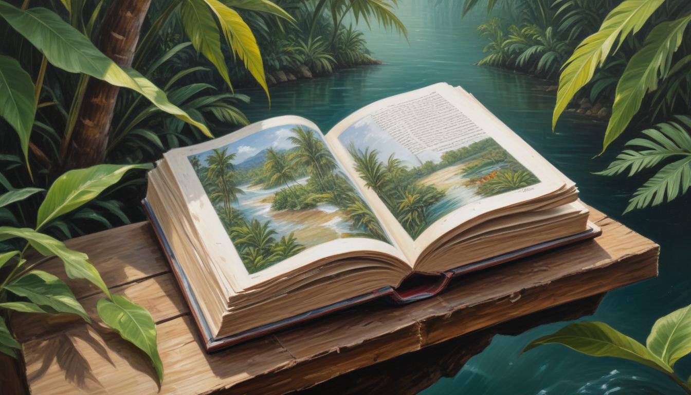 Titel eines Buches: Mein Leben im Tropenparadies - Anregung zur Auseinandersetzung