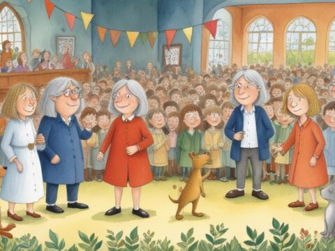 Übergabe der Keynote-Rede: Axel Scheffler als Sprecher der Frankfurt Kids Conference**