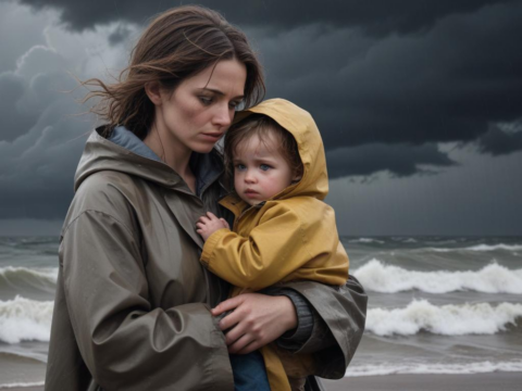 „Heldenhafte Freiwillige stellen sich der verheerenden Flut: Küstenschutz um jeden Preis – ein Kampf gegen die Zeit!“