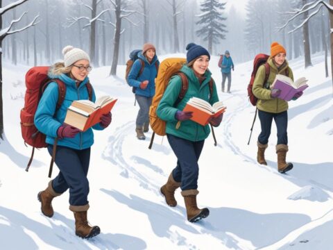 Feierlicher Umzug des Appenzeller Verlags: Eine winterliche Buchwanderung** Feierlicher Umzug des Appenzeller Verlags: Eine winterliche Buchwanderung**