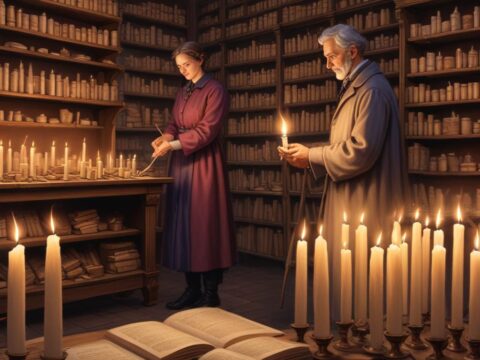 Der Zauber der Stabkerzen: Ein Erlebnis auf der Adventsausstellung